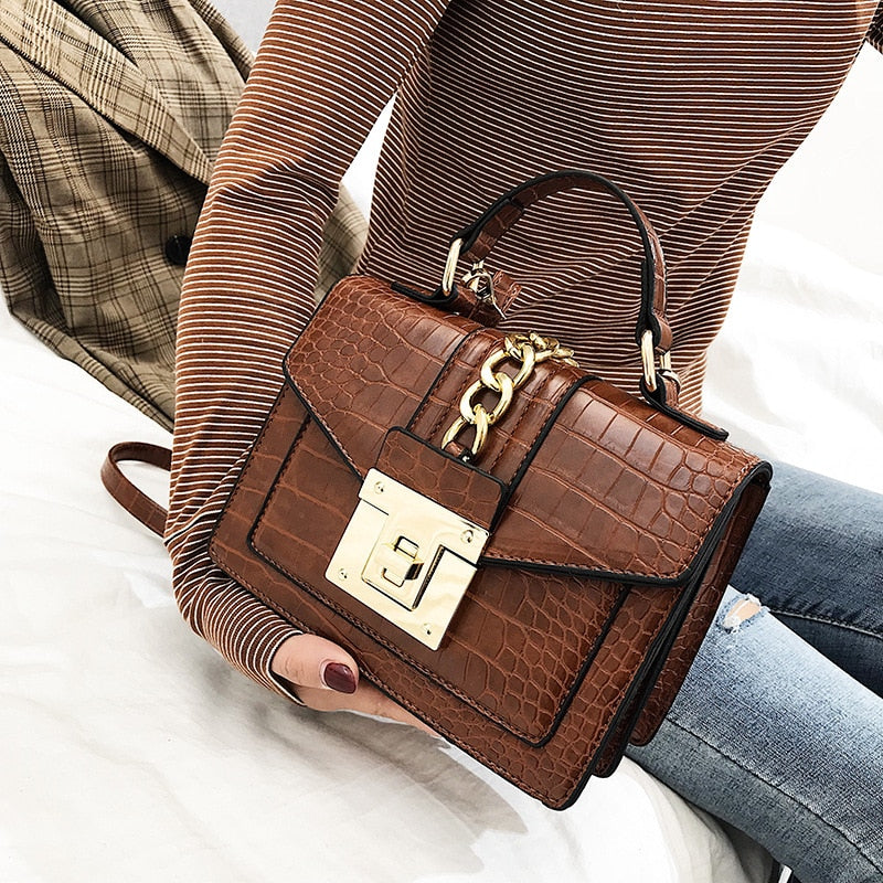 Alligator Chain Envelope Bag
