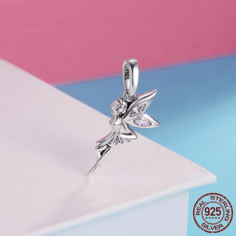 Sterling Silver Flower Charm Bracelet