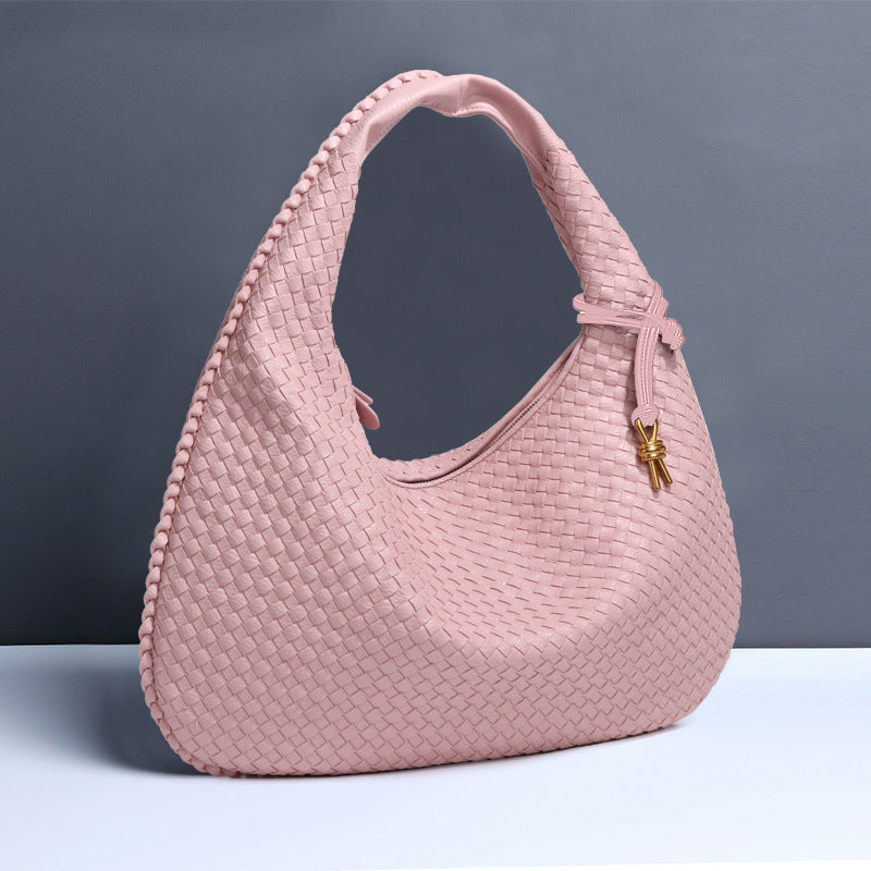 Crescent Woven Shoulder Bag