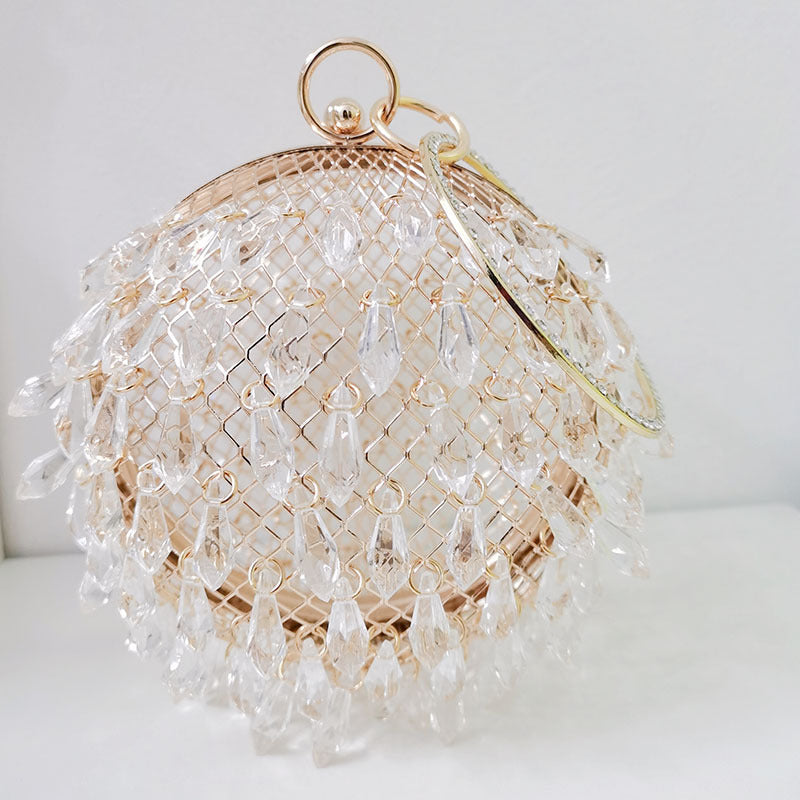 Acrylic Birdcage Waterdrop Dinner Bag