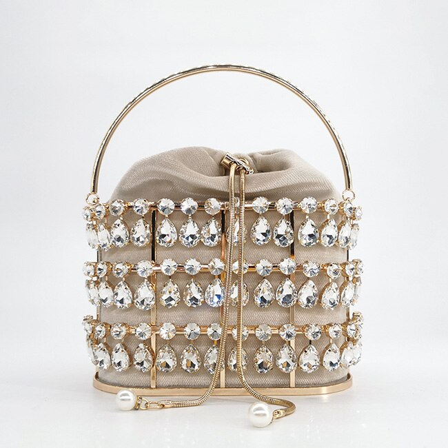 Crystal Velvet Evening Clutch