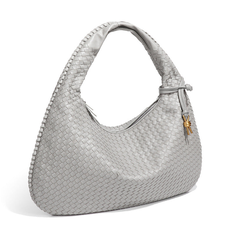 Crescent Woven Shoulder Bag