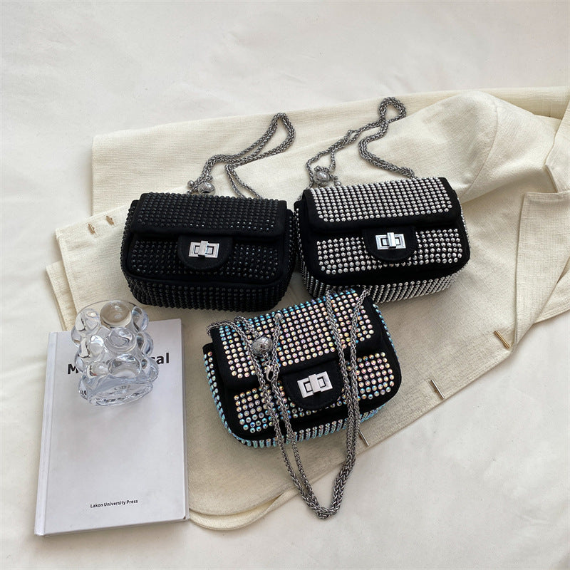 Diamond Chain Small Square Bag