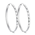 Oversized Rhombus Cut-Out Hoop Earrings