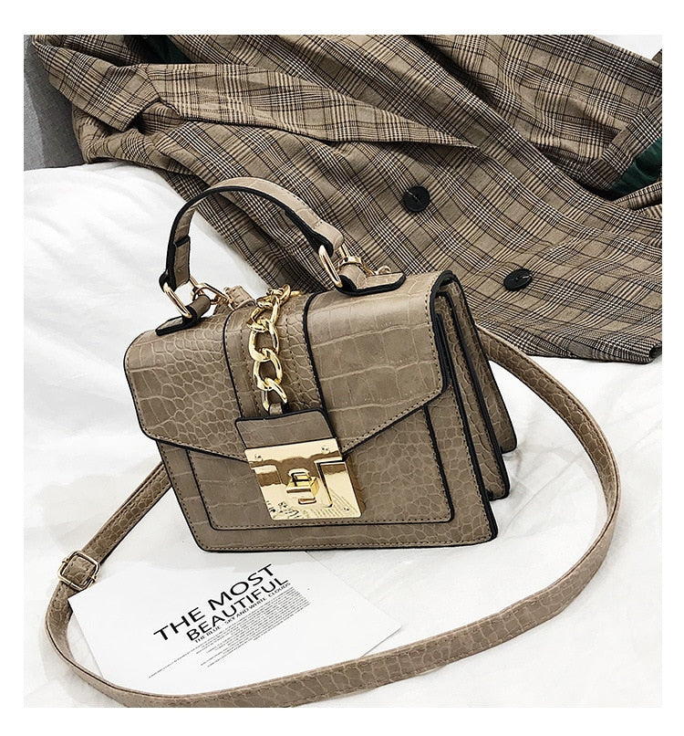 Alligator Chain Envelope Bag