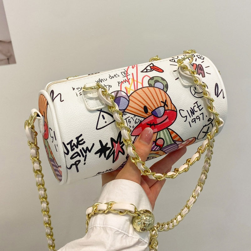 Graffiti PU Crossbody