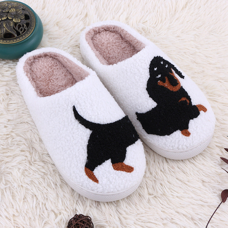 Cute Cartoon Plush Cotton Slippers