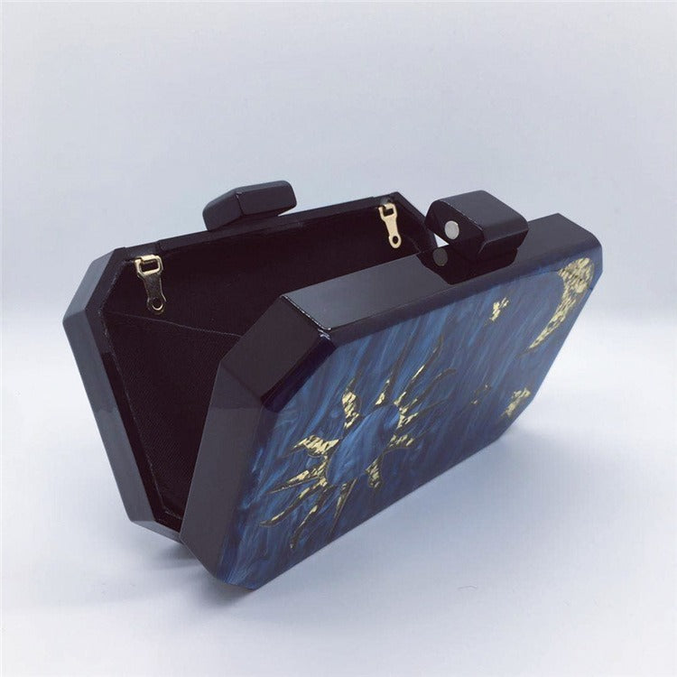 Star Moon Acrylic Evening Bag