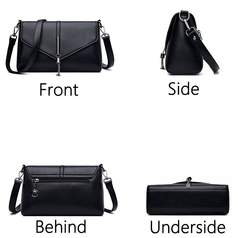 Multi-Color Leather Crossbody