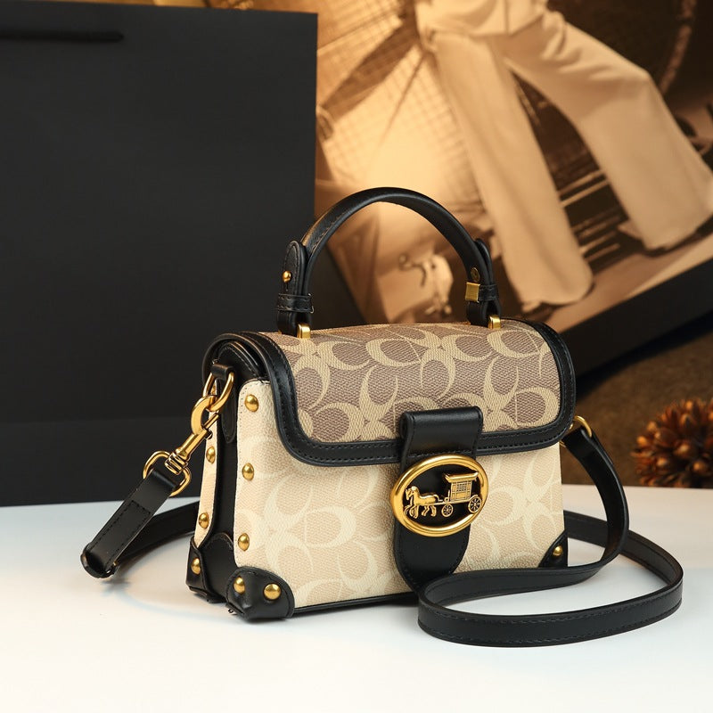 Magenta Mini Square Crossbody Bag