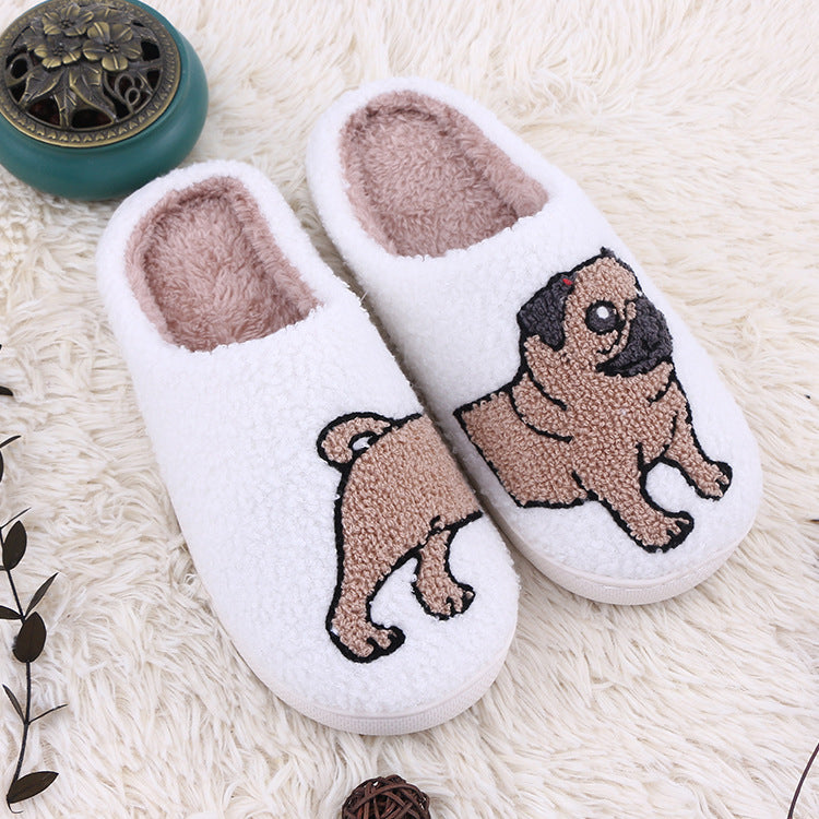 Cute Cartoon Plush Cotton Slippers