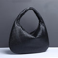 Crescent Woven Shoulder Bag