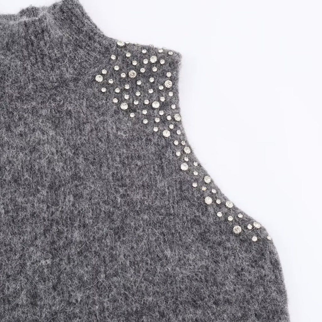 Rhinestone Jewel Sleeveless Top