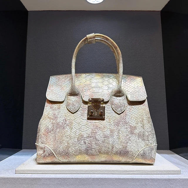 Snake Print Large Capacity Crossbody