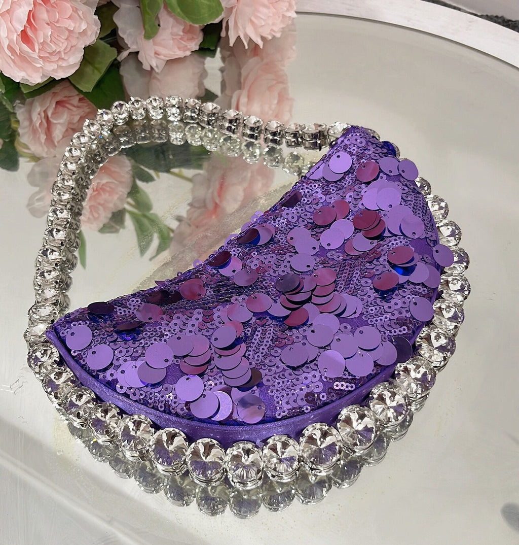 Ultra shiny diamond inlaid underarm bag with rhinestone shoulder bag for carrying