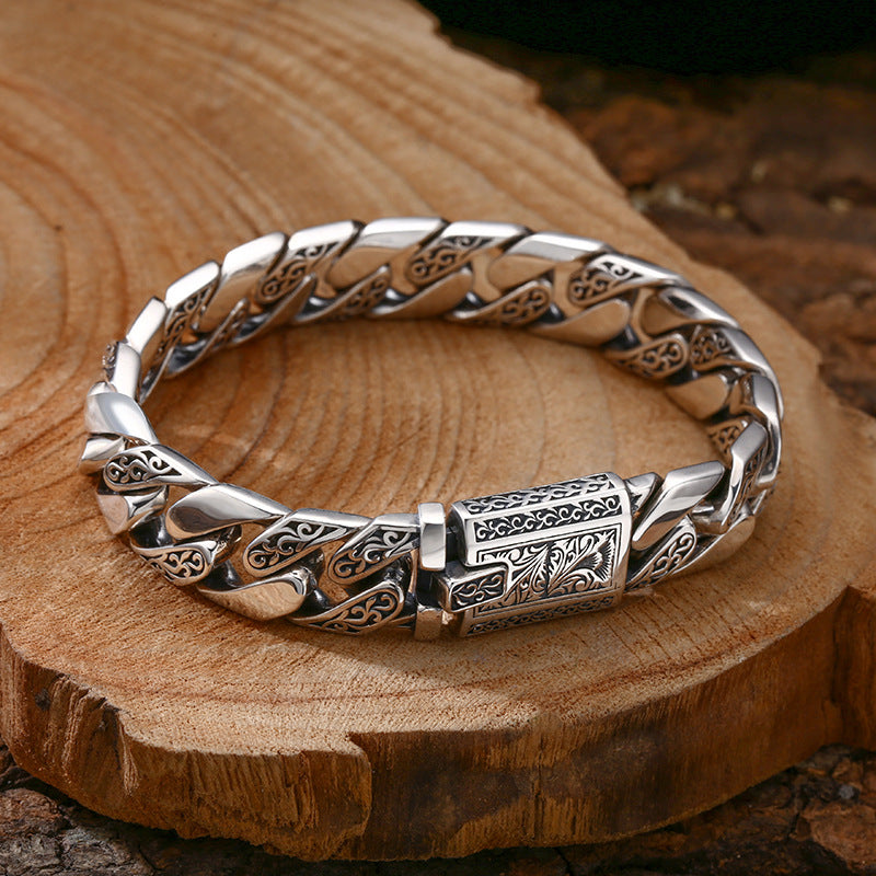 925 Silver Cuban Link Men's Bracelet