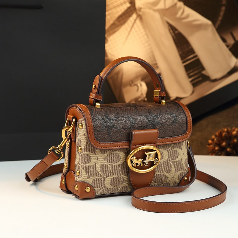 Magenta Mini Square Crossbody Bag