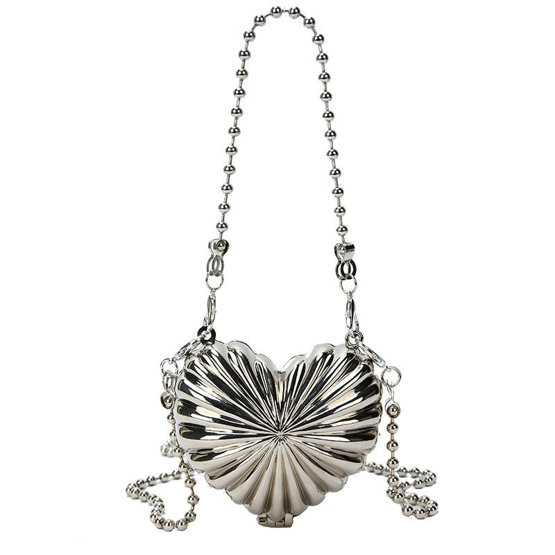 Heart Shell Chain Bag