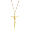 Faith Letter Pendant Choker Necklace