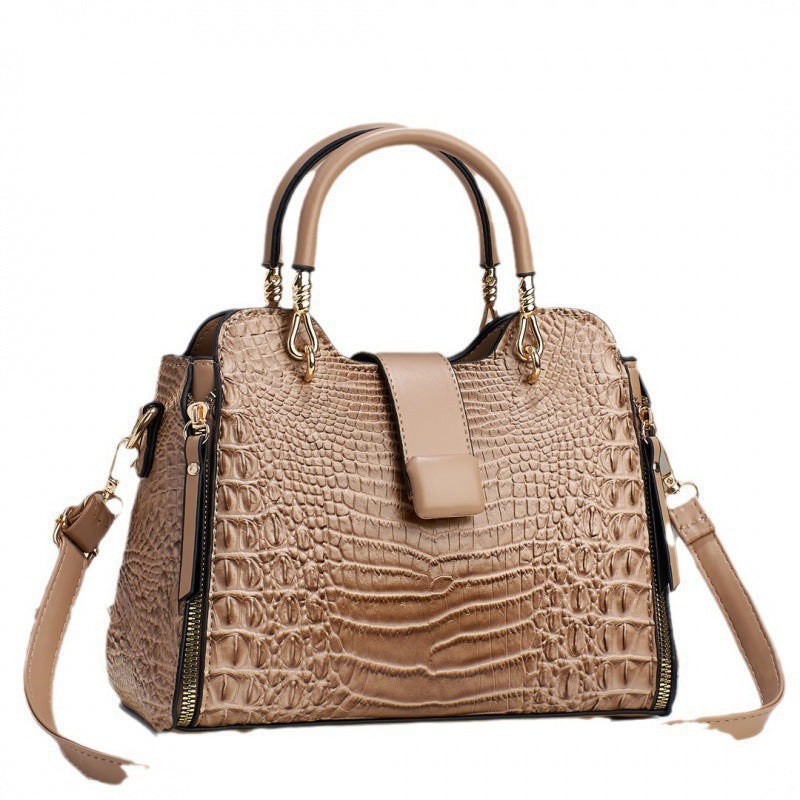 Croc Pattern Large Capacity Tote