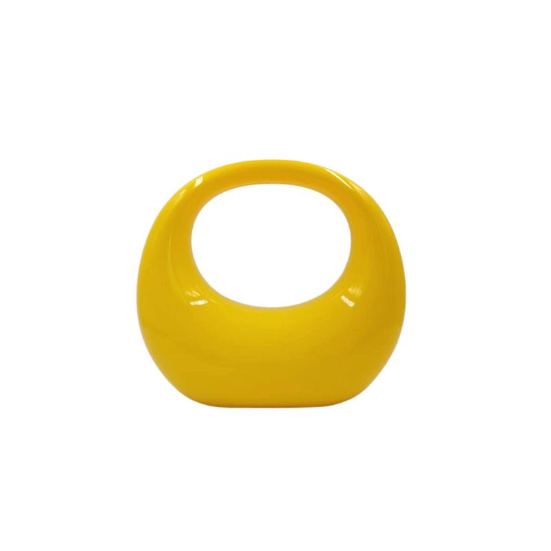 Crescent Acrylic Celebrity Evening Bag