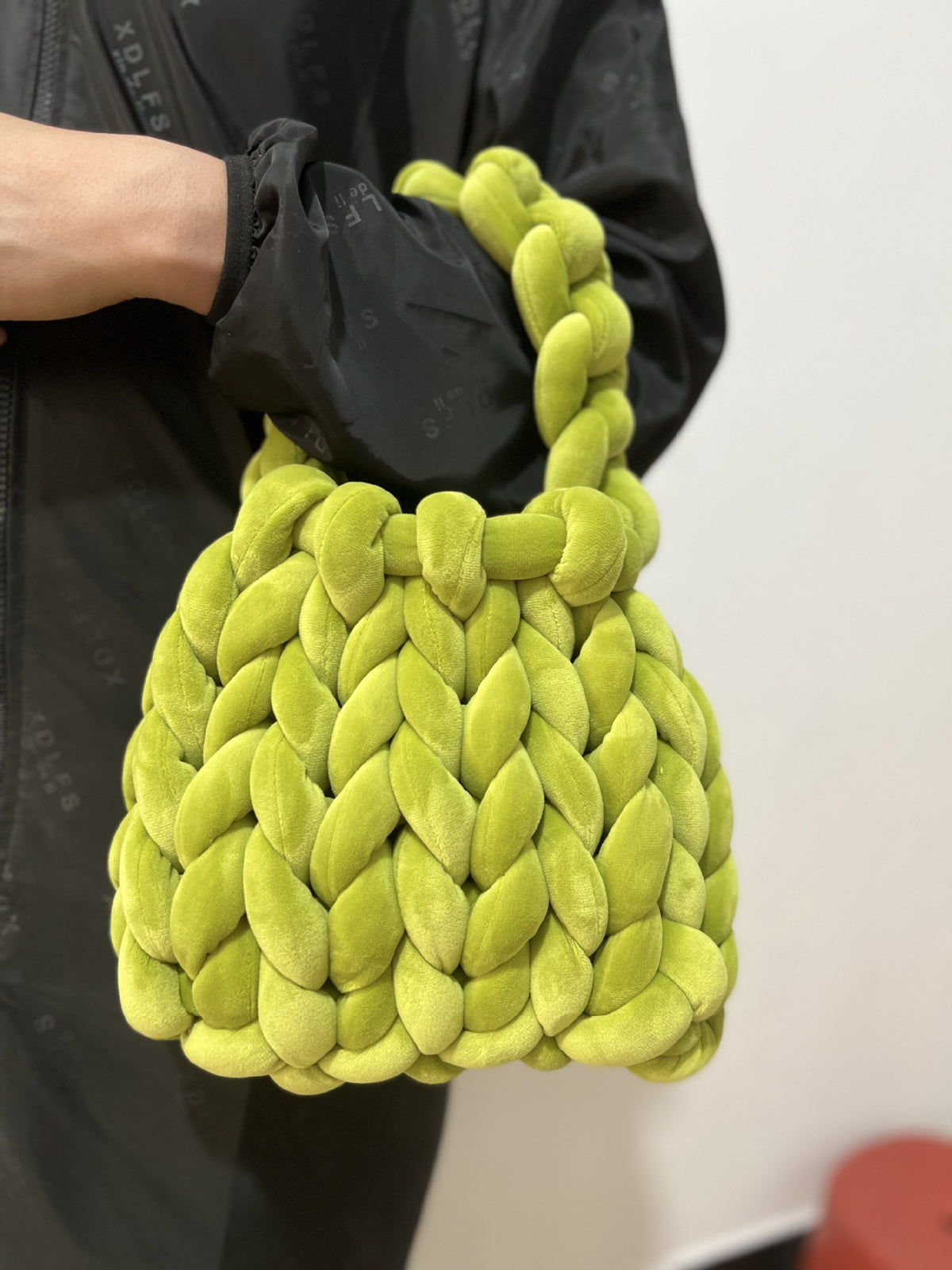 Crystal Velvet Woven Mailman Bag