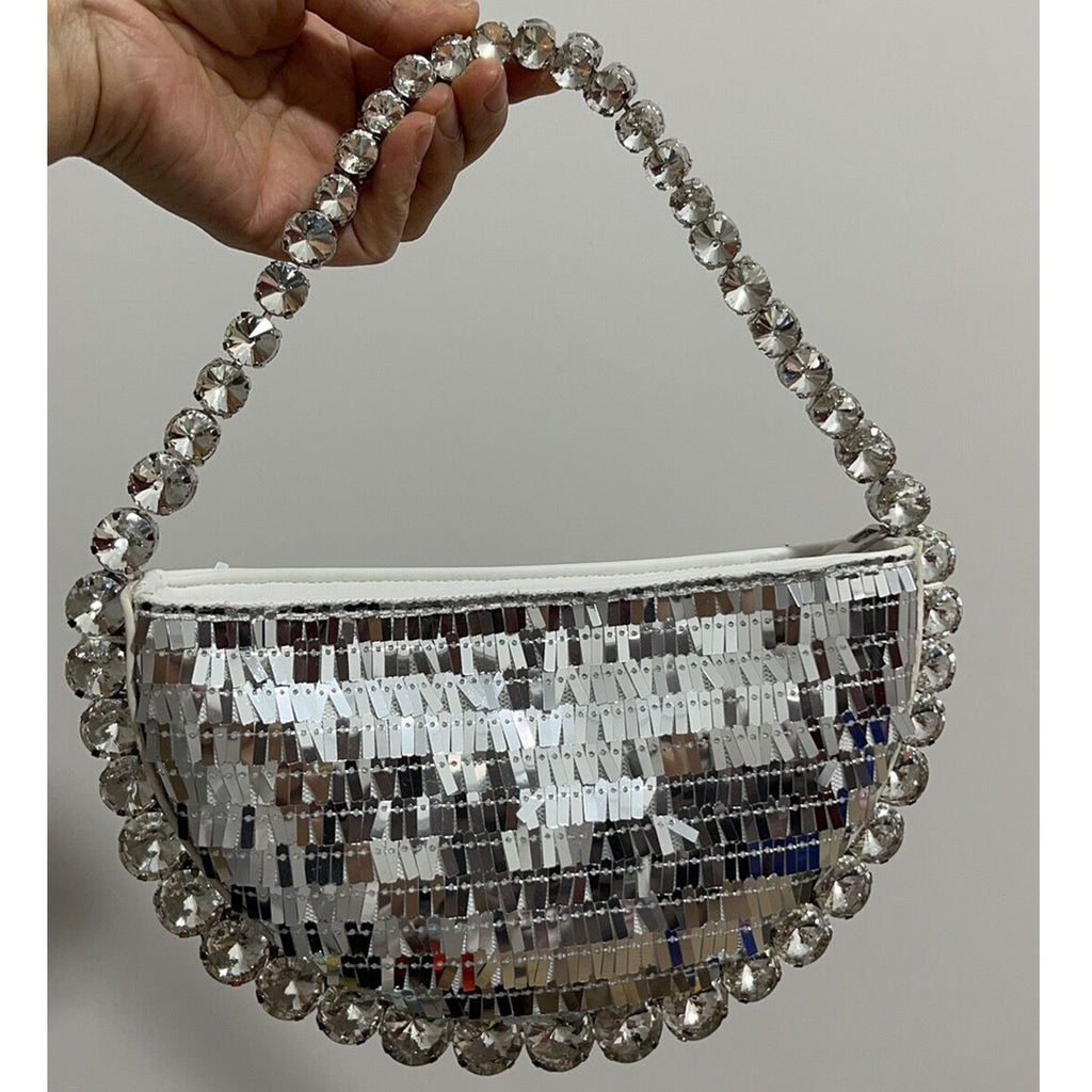 Ultra shiny diamond inlaid underarm bag with rhinestone shoulder bag for carrying