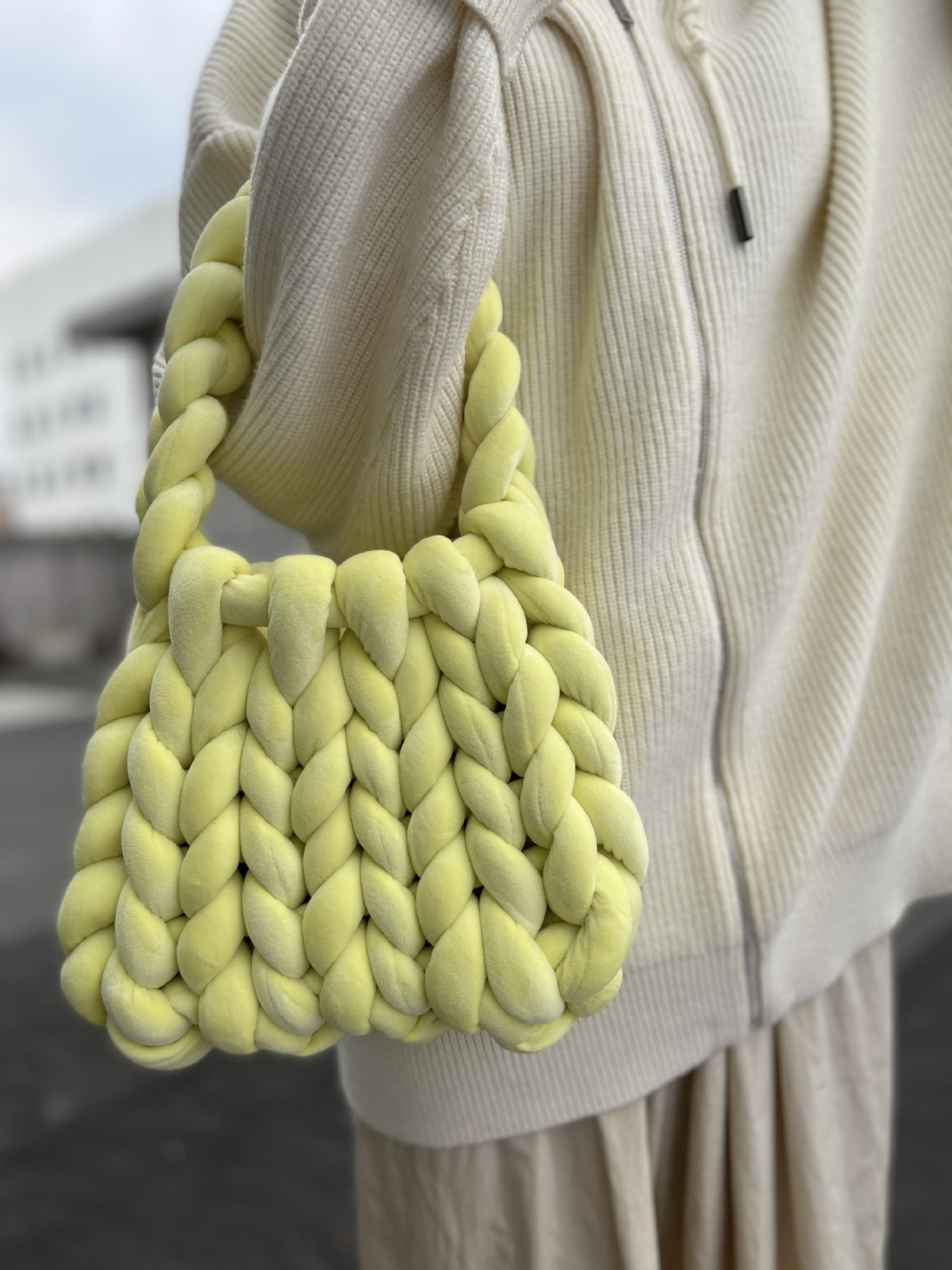Crystal Velvet Woven Mailman Bag