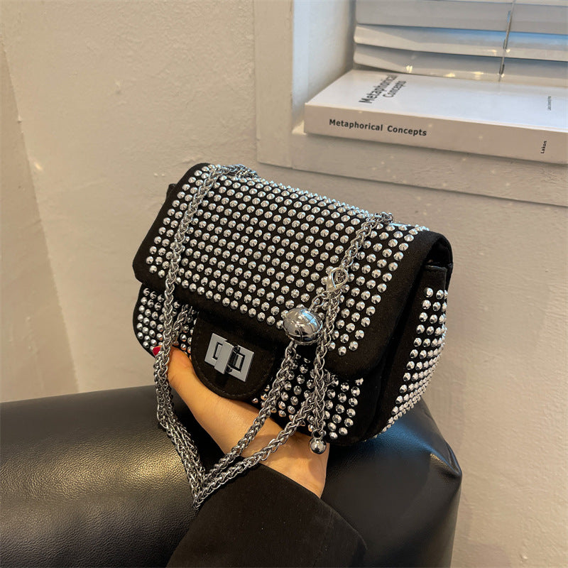 Diamond Chain Small Square Bag