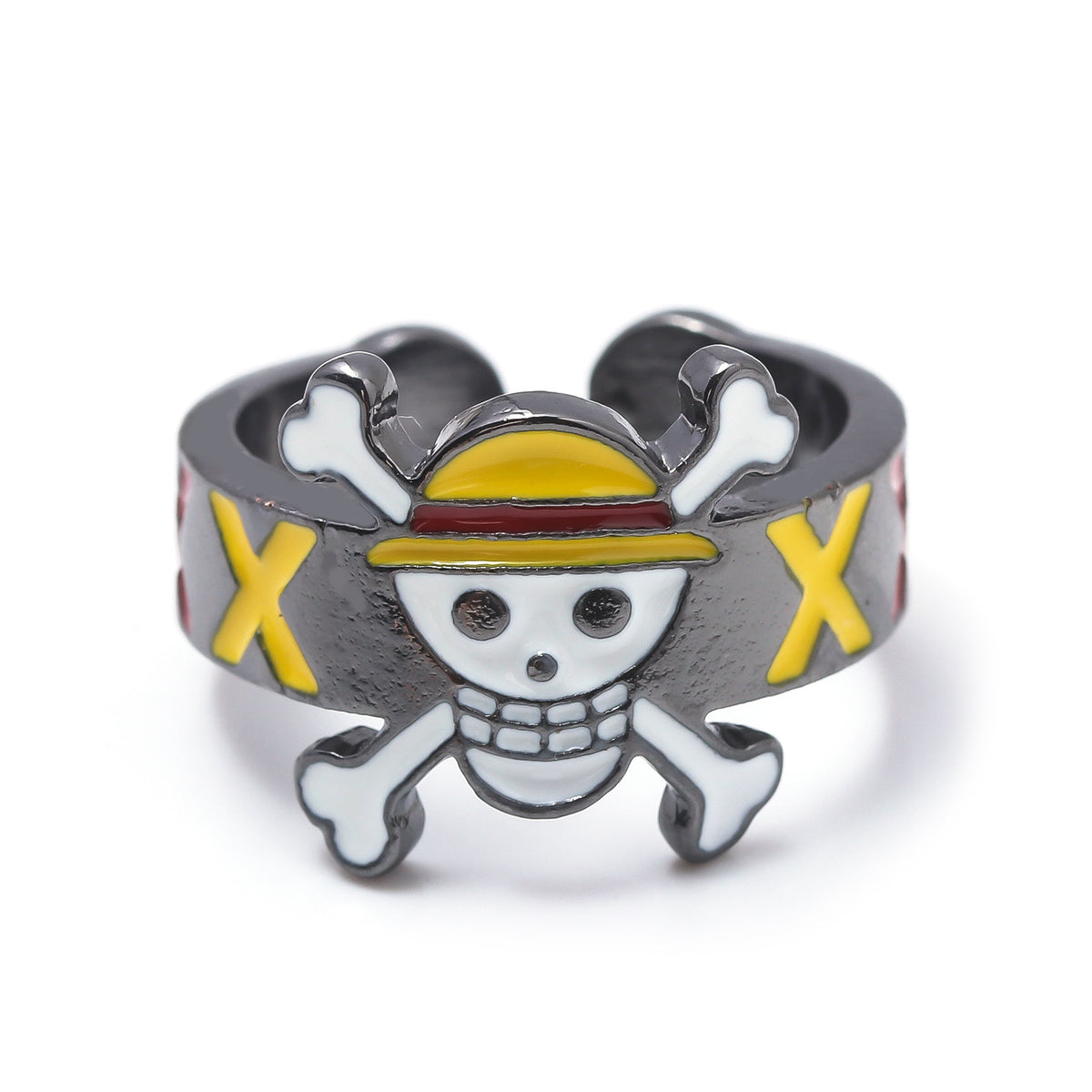 Anime Merchandise One Piece Straw Hat Pirates Ring - Luffy, Zoro, Sanji, Nami, Robin, Chopper Cosplay Finger Ring