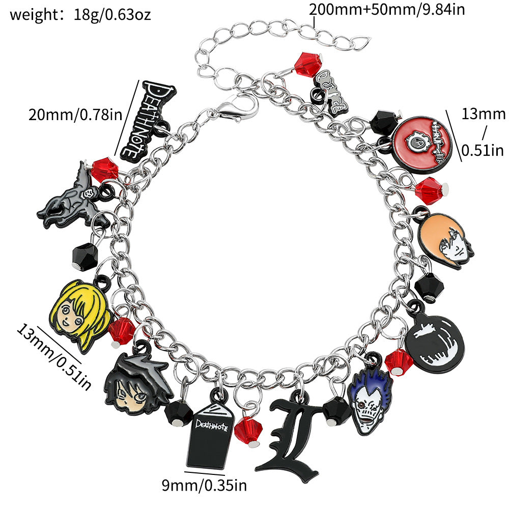 Cartoon Anime Pirate Wang An Rabbit Doll Bracelet Stitch Groot Pendant Bracelet