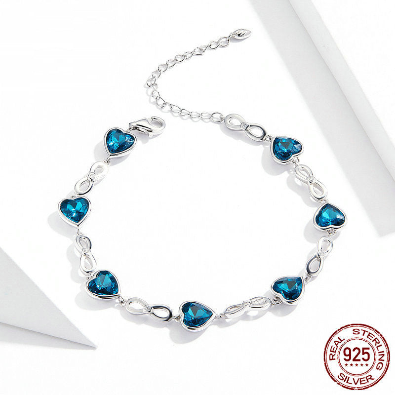925 silver + platinum plated + Austrian rhinestone