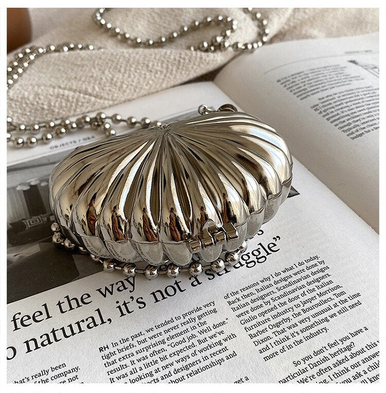 Heart Shell Chain Bag