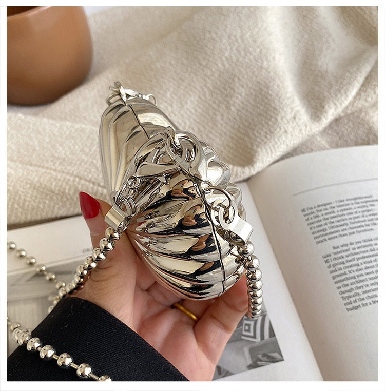 Heart Shell Chain Bag