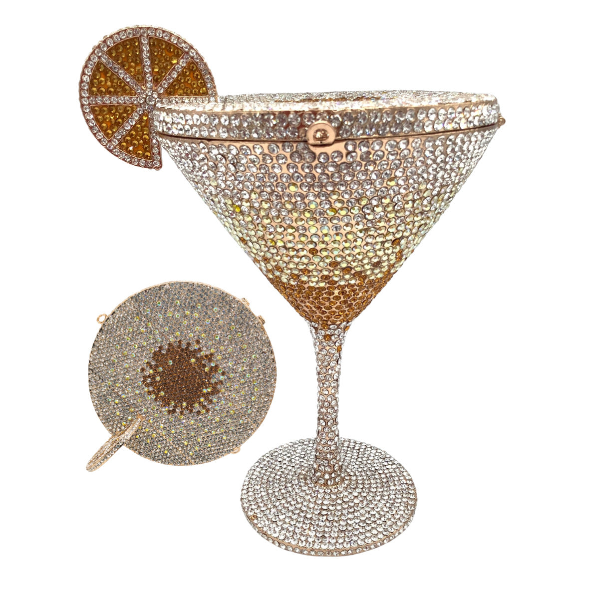 Diamond Studded Cocktail Cup Clutch