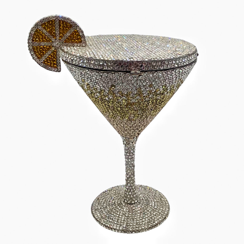 Diamond Studded Cocktail Cup Clutch