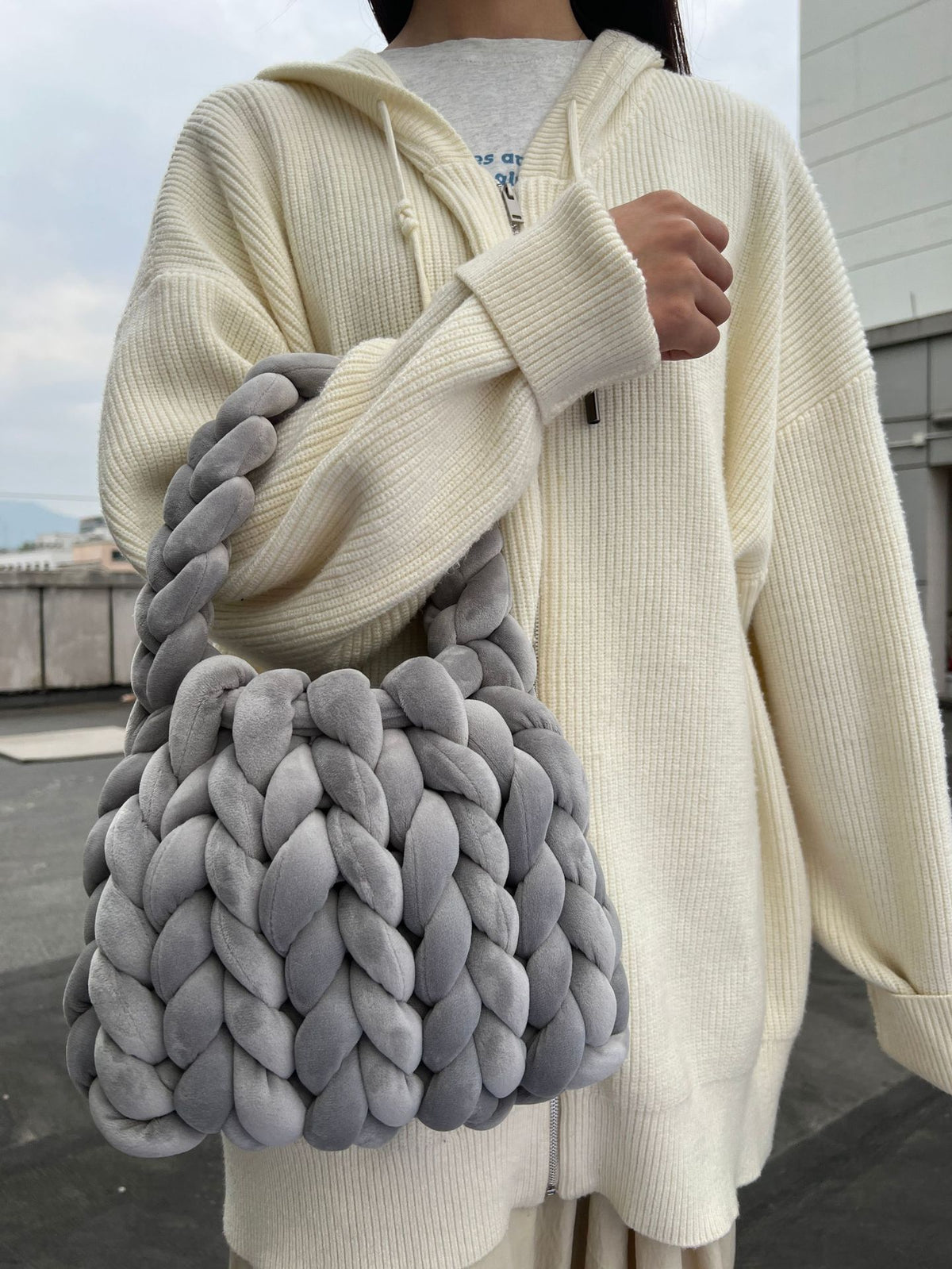 Crystal Velvet Woven Mailman Bag