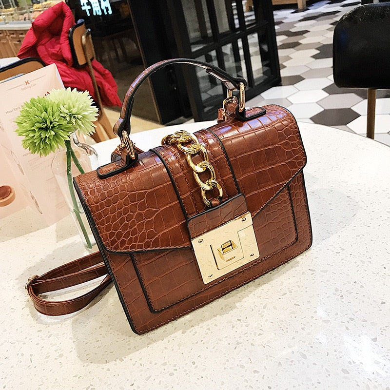 Alligator Chain Envelope Bag