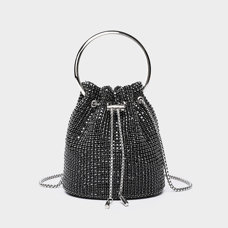 Diamond Rhinestone Bucket Bag