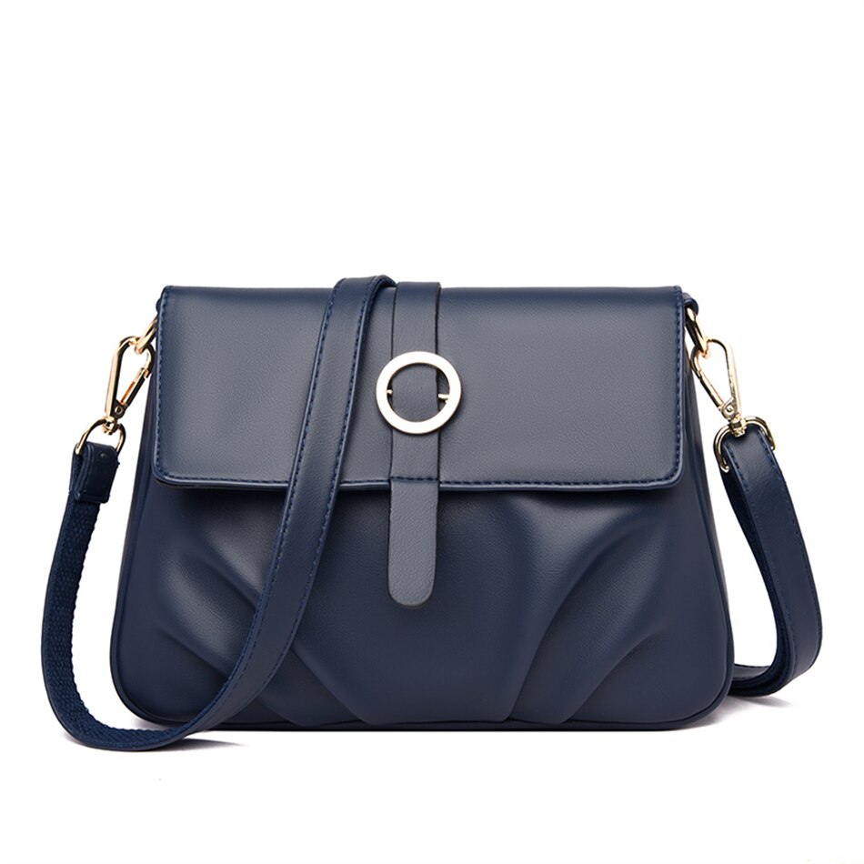 Ruched Leather Crossbody