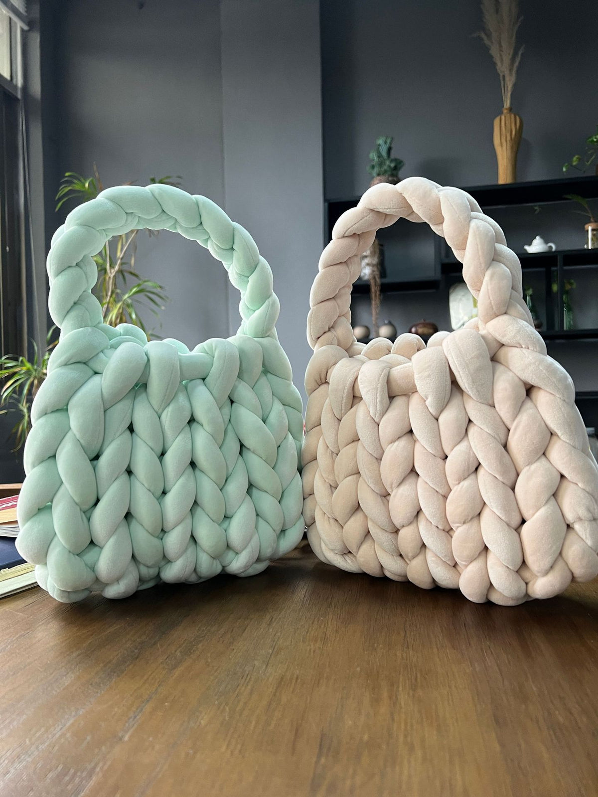 Crystal Velvet Woven Mailman Bag
