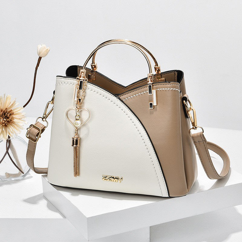 Color Block Bucket Crossbody Bag