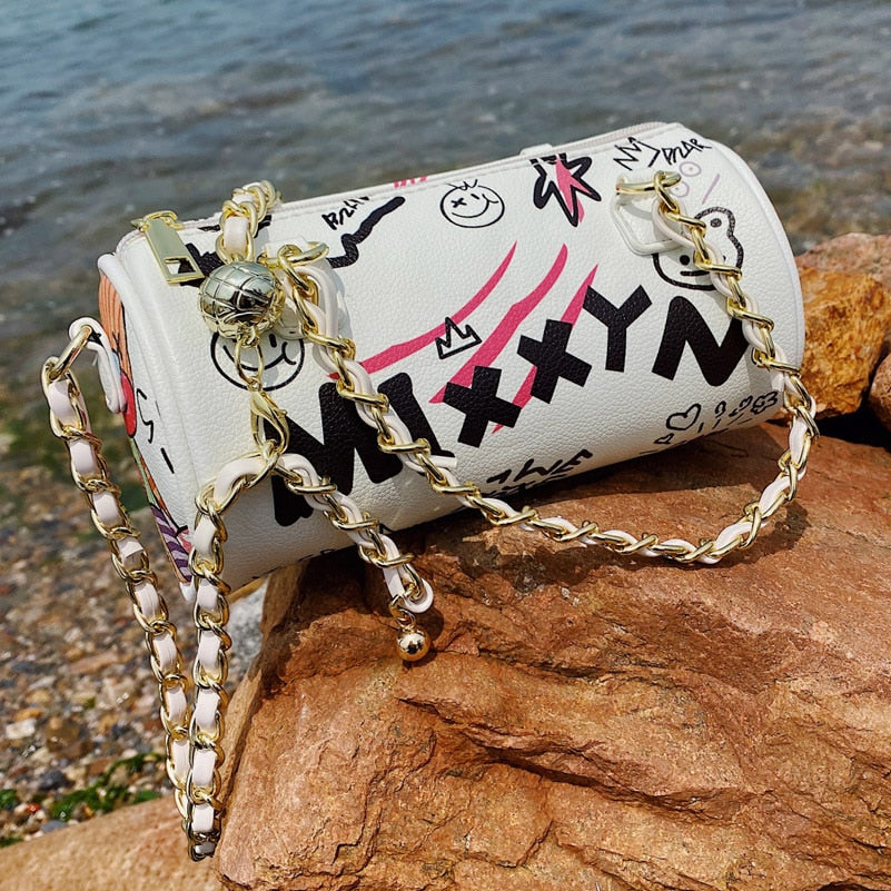 Graffiti PU Crossbody