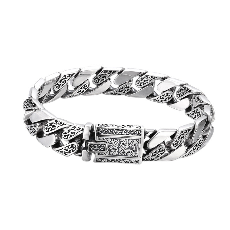 925 Silver Cuban Link Men's Bracelet