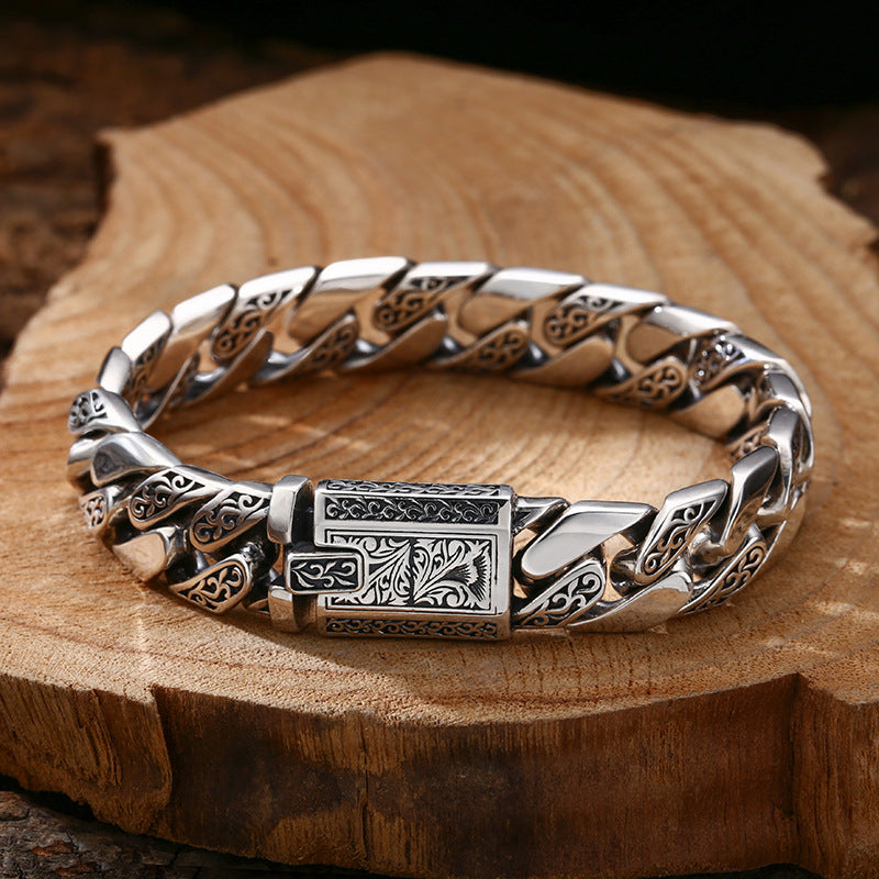 925 Silver Cuban Link Men's Bracelet