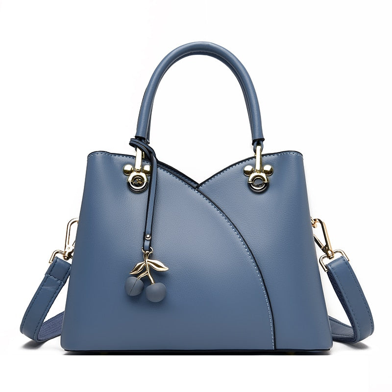Contrast Stitch Shoulder Bag