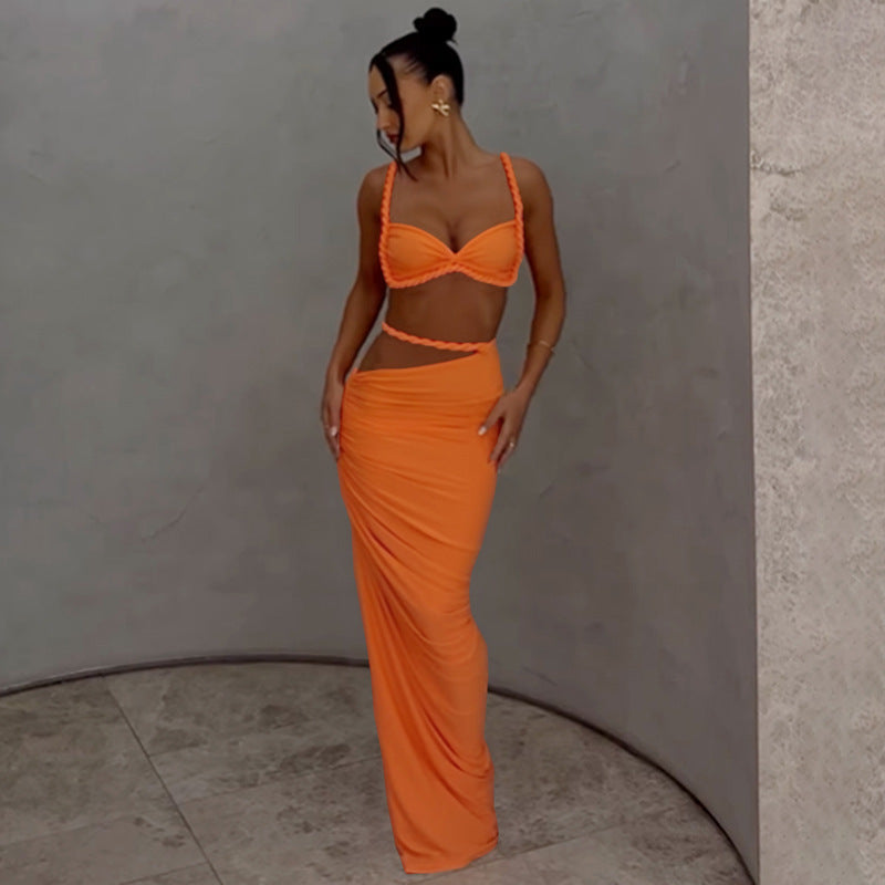 The Orange Sunset Dress