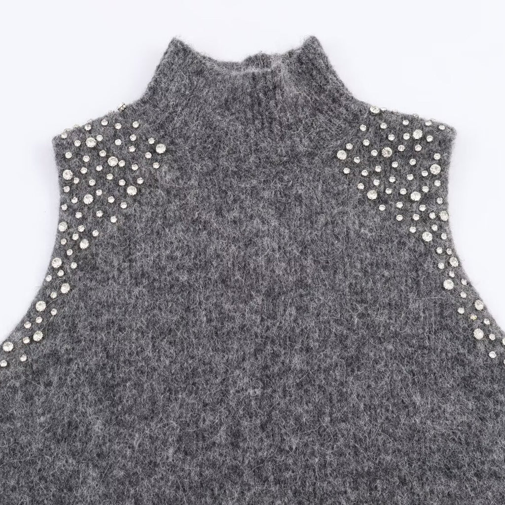 Rhinestone Jewel Sleeveless Top