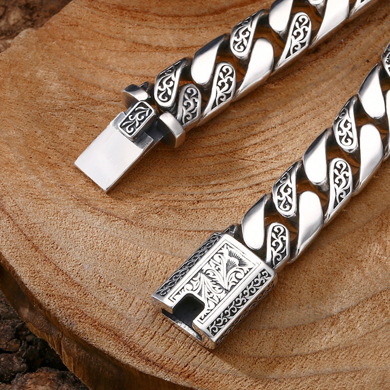 925 Silver Cuban Link Men's Bracelet
