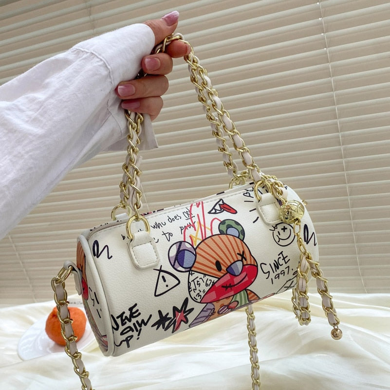 Graffiti PU Crossbody
